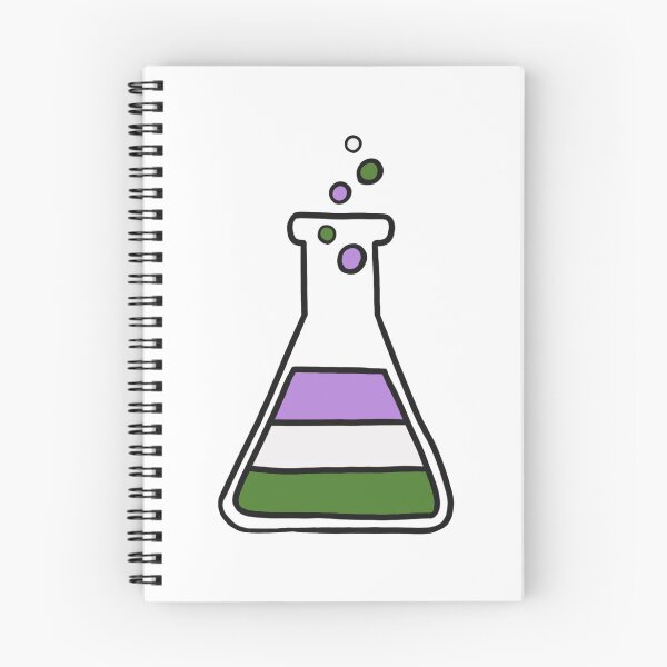 Item preview, Genderqueer lab flask designed and sold by Cute-Chaotic-Co.