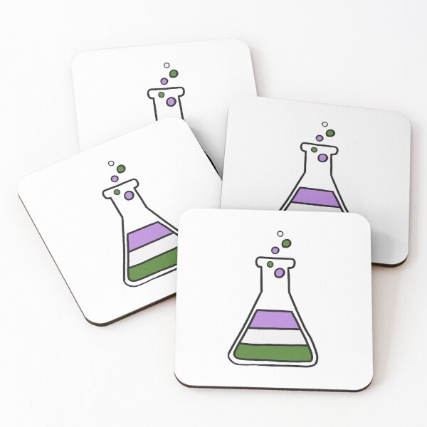 Item preview, Genderqueer lab flask designed and sold by Cute-Chaotic-Co.