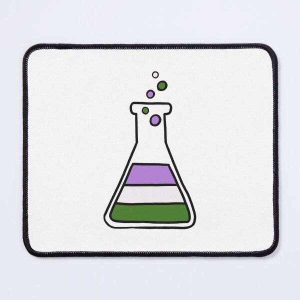 Item preview, Genderqueer lab flask designed and sold by Cute-Chaotic-Co.