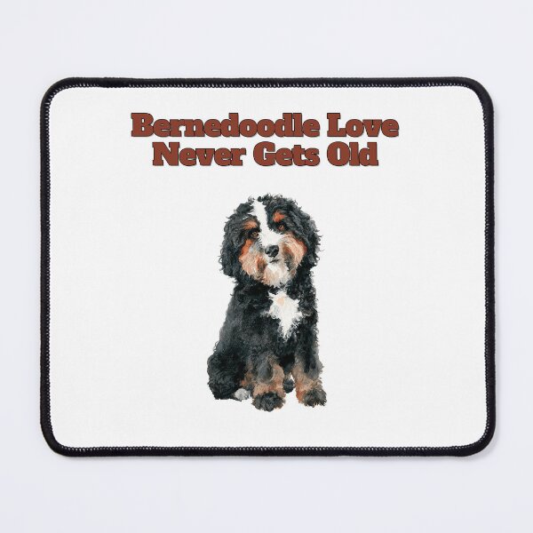 Item preview, Bernedoodle Love Never Gets Old Watercolor Design designed and sold by NatureUnleashed.