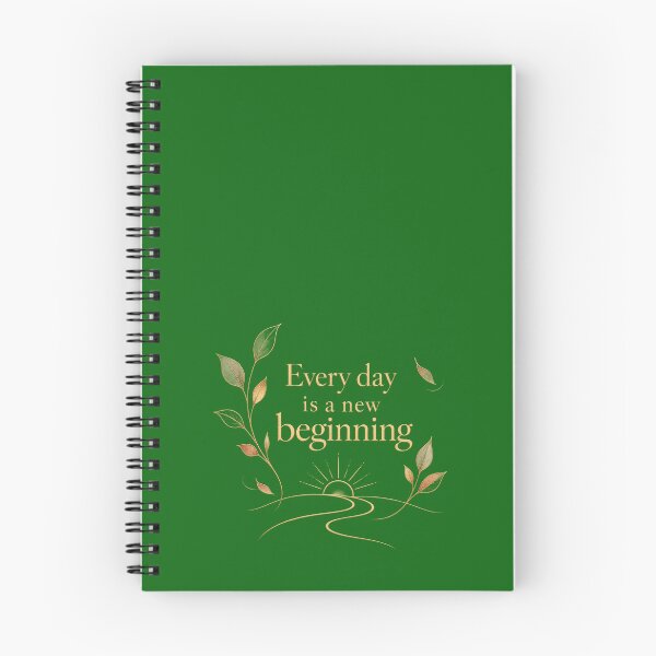 Item preview, Every Day Is a New Beginning – Autumn Inspirational Quote | Golden Line Art Premium designed and sold by Niespodzianki.