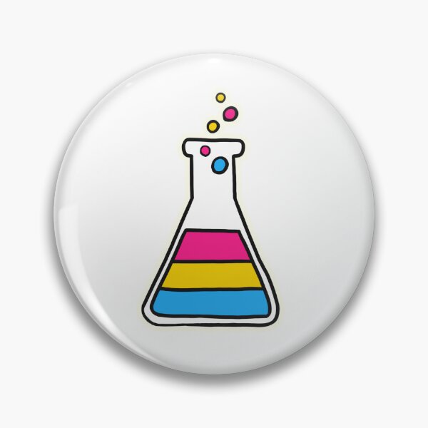 Item preview, Pansexual lab flask designed and sold by Cute-Chaotic-Co.