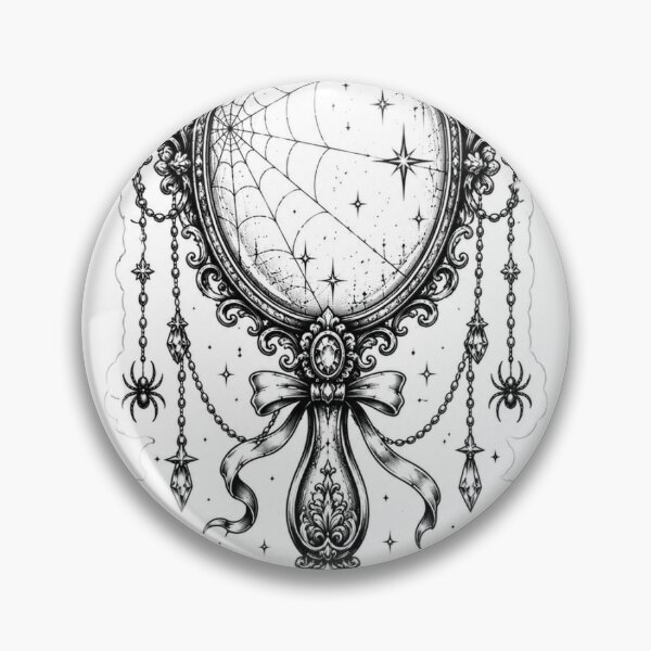 Artikelvorschau, Schöner als sie denken – Gothic Vintage Spiegelaufkleber mit Zitat entworfen und verkauft von Saniyamirza07.
