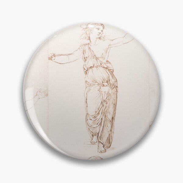 Item preview, Classical Female Figure Sepia Ink Study designed and sold by artofuniverse.
