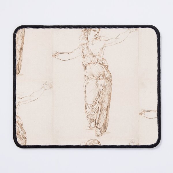 Item preview, Classical Female Figure Sepia Ink Study designed and sold by artofuniverse.
