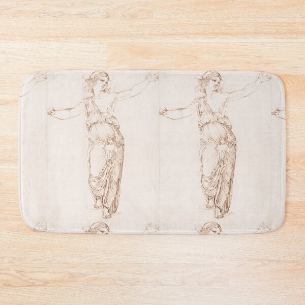Item preview, Classical Female Figure Sepia Ink Study designed and sold by artofuniverse.