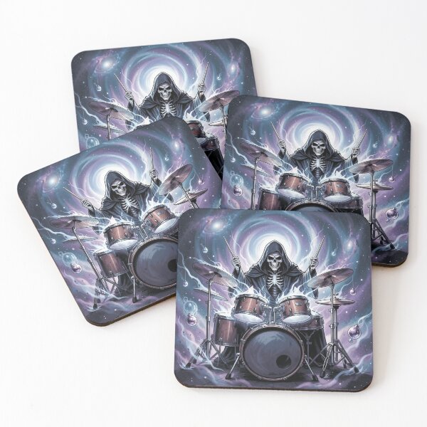 Item preview,  The Grim Reaper playing the drums designed and sold by MagelliShop.
