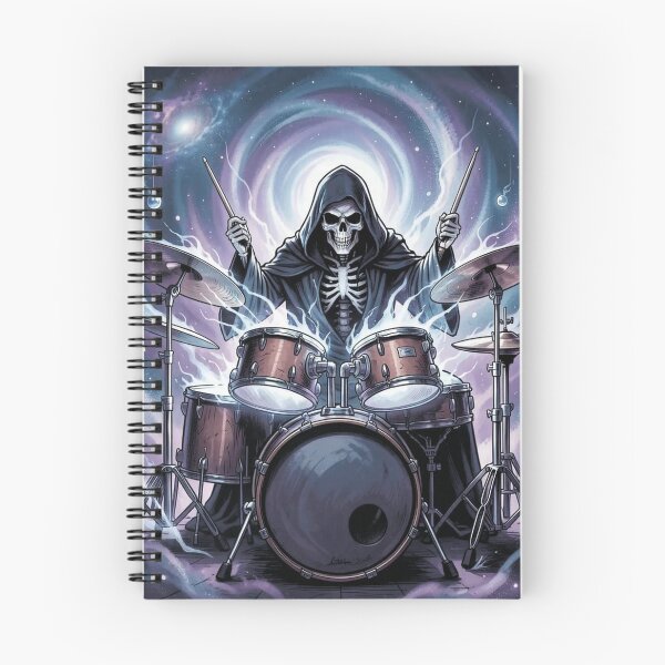 Item preview,  The Grim Reaper playing the drums designed and sold by MagelliShop.
