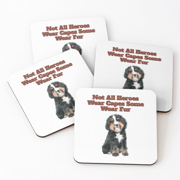 Item preview, Truth Is Not All Heroes Wear Fur Bernedoodle Art designed and sold by NatureUnleashed.