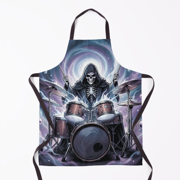 Item preview,  The Grim Reaper playing the drums designed and sold by MagelliShop.
