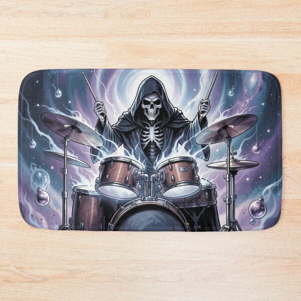Item preview,  The Grim Reaper playing the drums designed and sold by MagelliShop.