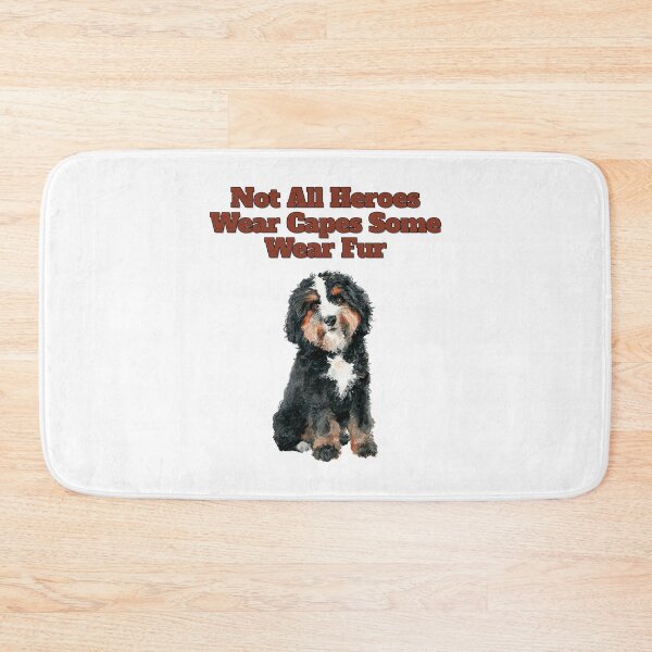 Item preview, Truth Is Not All Heroes Wear Fur Bernedoodle Art designed and sold by NatureUnleashed.