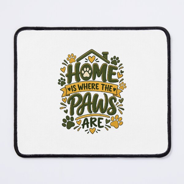 Item preview, Home Is Where The Paws Are Cozy Dog Cat Lover Home Decor designed and sold by Rod & Retriever.
