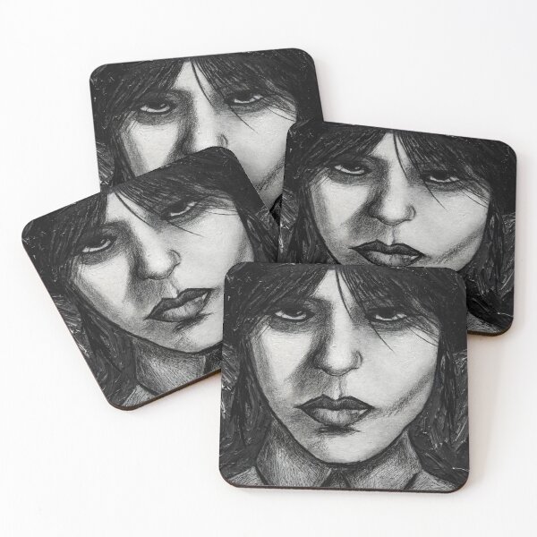 Item preview, Shadow Sketch - Dark Gothic Pencil Portrait designed and sold by MAISON SYLVIE.