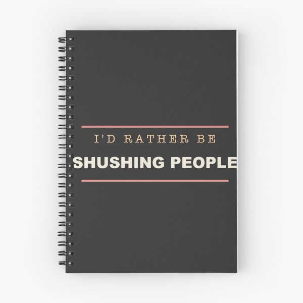 Item preview, I'd Rather Be Shushing People - Librarian designed and sold by RetroThreadWorks.