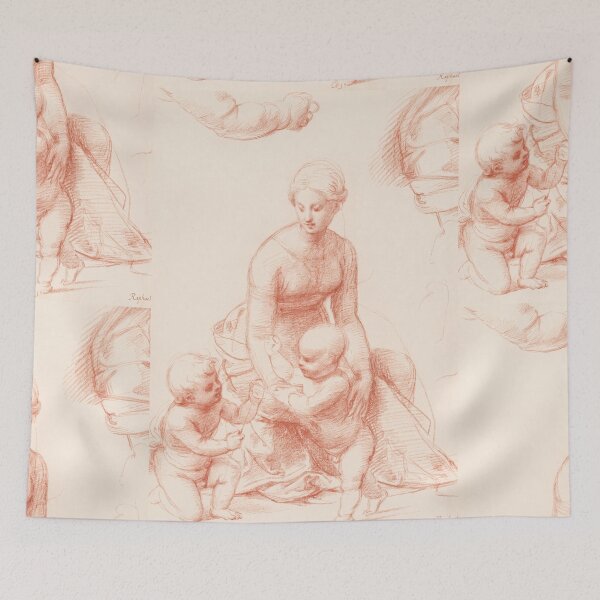 Item preview, Madonna and Children Red Chalk Study designed and sold by artofuniverse.