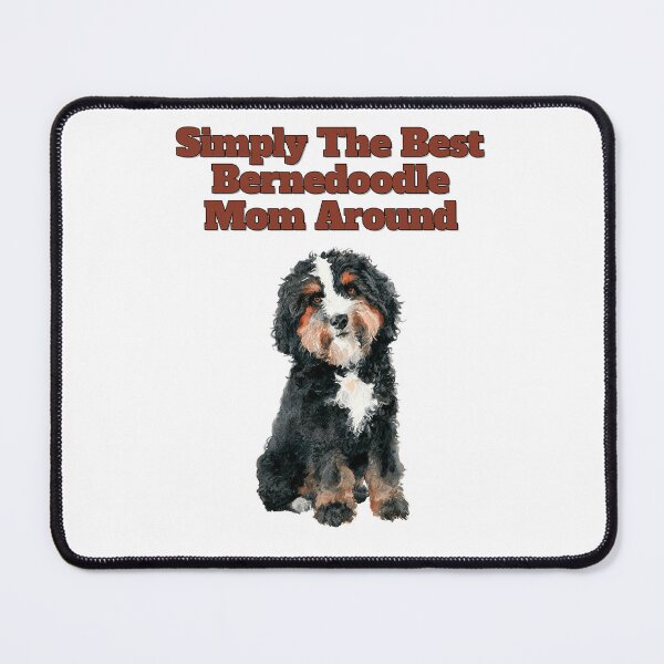 Item preview, Officially The Best Bernedoodle Mom Watercolor Art designed and sold by NatureUnleashed.