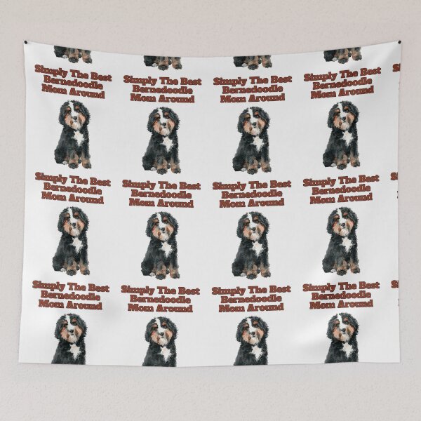 Item preview, Officially The Best Bernedoodle Mom Watercolor Art designed and sold by NatureUnleashed.