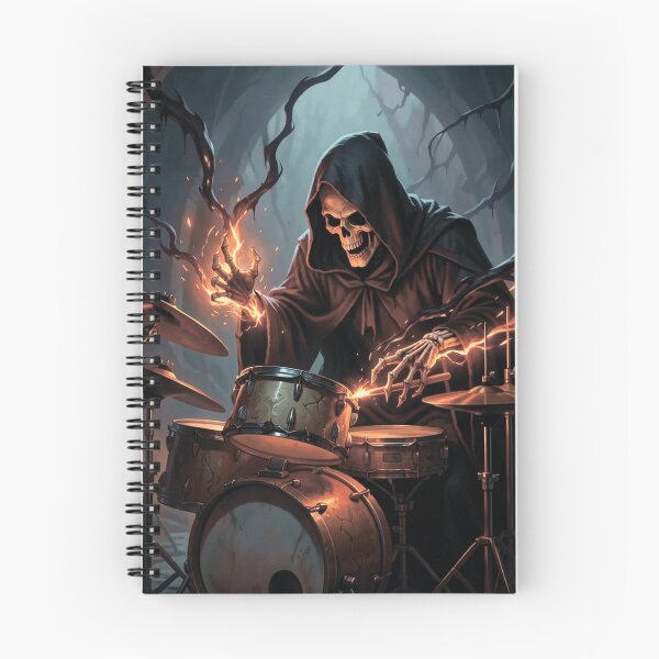 Item preview,  The Grim Reaper playing the drums designed and sold by MagelliShop.
