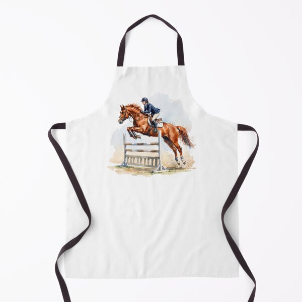 Item preview, Chestnut Show Jumping Horse Watercolor designed and sold by Rutvain.