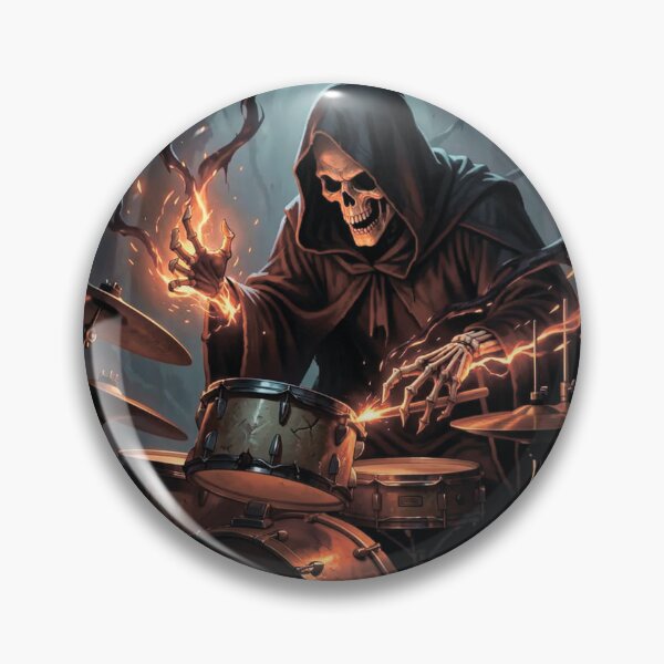 Item preview,  The Grim Reaper playing the drums designed and sold by MagelliShop.