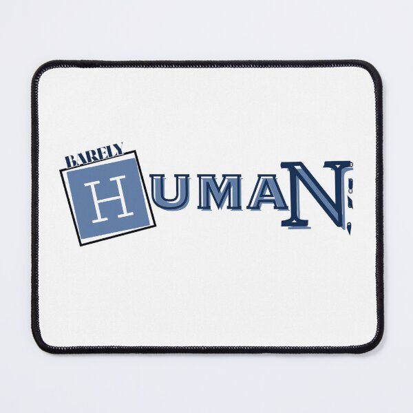 Item preview, Barely Human Funny Tired Minimal Text Design designed and sold by WordsClub.