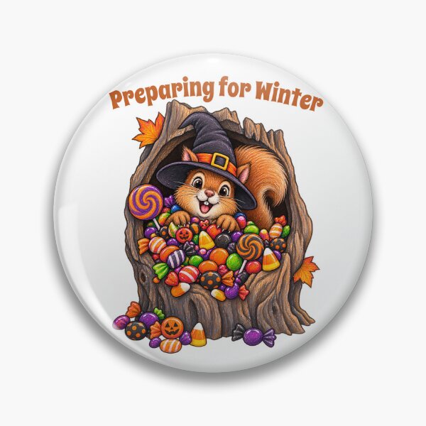 Item preview, Preparing for Winter – Cute Squirrel Halloween Candy Design designed and sold by Buli89.