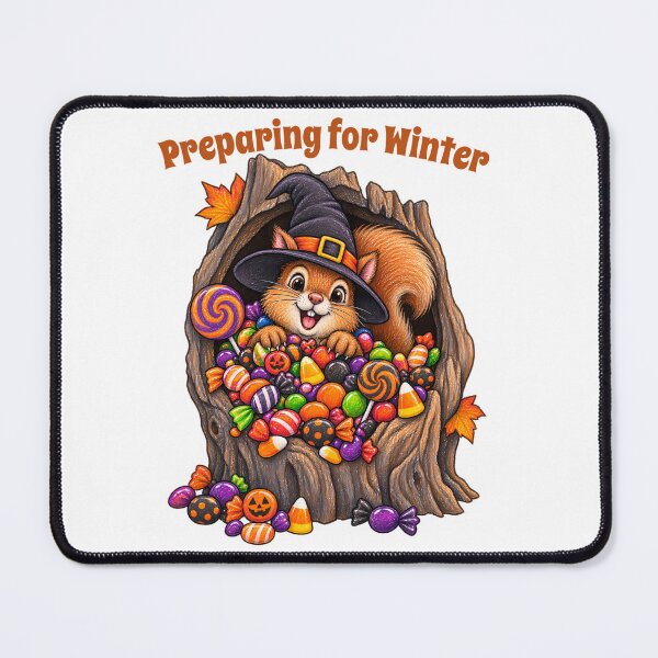 Item preview, Preparing for Winter – Cute Squirrel Halloween Candy Design designed and sold by Buli89.