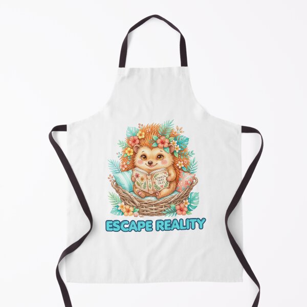 Item preview, Escape Reality Cute Hedgehog Reading a Book designed and sold by CleanDecor.