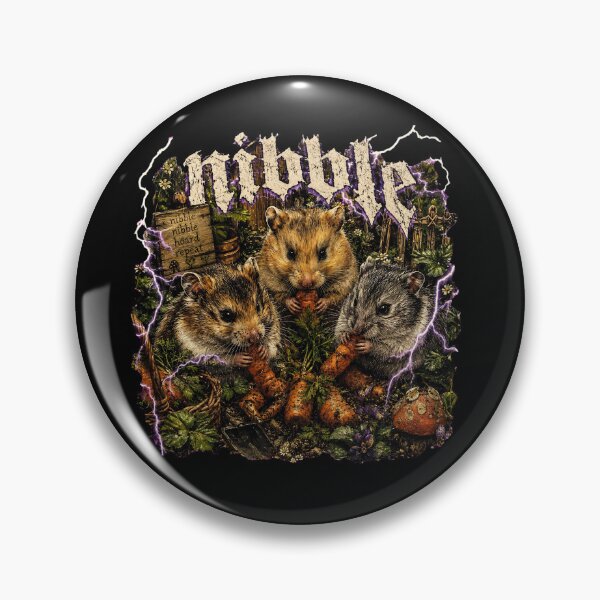 Item preview, Nibble Nibble Hoard Repeat - Metal Hamster Garden designed and sold by Neurospicy Trolls.