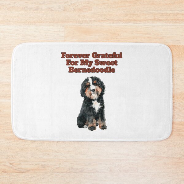 Item preview, Forever Grateful For My Sweet Bernedoodle Watercolor Art designed and sold by NatureUnleashed.