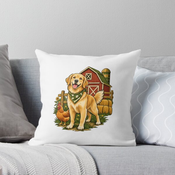 Item preview, Farm Dog Barnyard Boss Illustrated Dog Lover Gift Shirt designed and sold by Rod & Retriever.