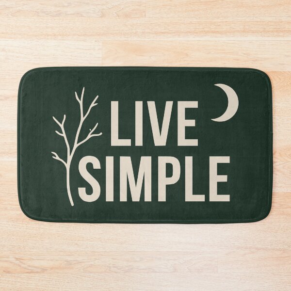 Item preview, Live Simple Minimalist Nature Moon & Tree Branch (Sand Text) designed and sold by RetroNeon.