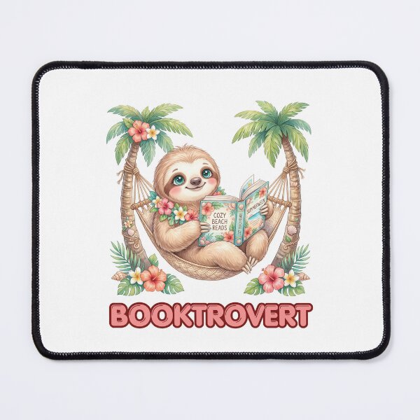 Item preview, Booktrovert Sloth Reading in a Hammock designed and sold by CleanDecor.