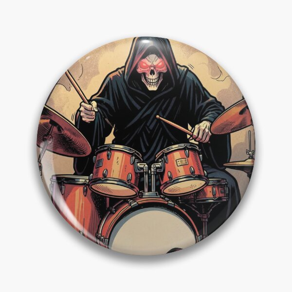Item preview,  The Grim Reaper playing the drums designed and sold by MagelliShop.