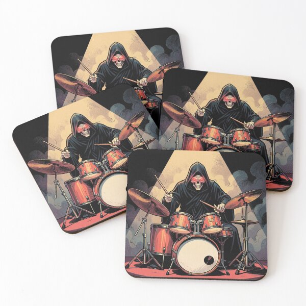 Item preview,  The Grim Reaper playing the drums designed and sold by MagelliShop.
