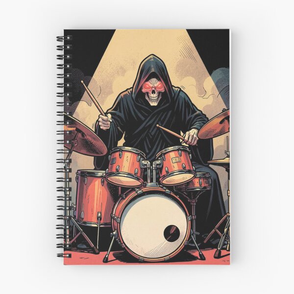 Item preview,  The Grim Reaper playing the drums designed and sold by MagelliShop.