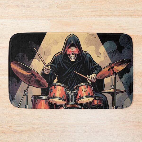 Item preview,  The Grim Reaper playing the drums designed and sold by MagelliShop.