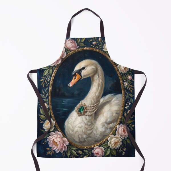 Item preview, Royal Swan Emerald Pearl Medallion designed and sold by The Real Beast Art.