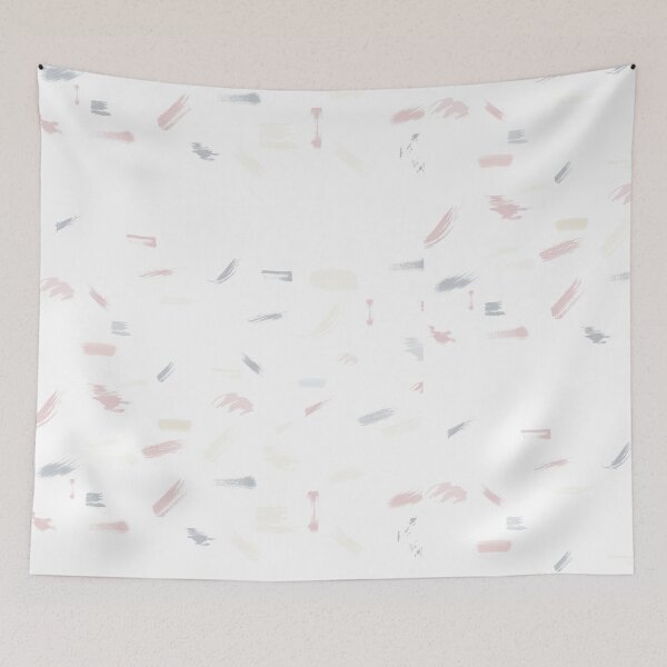 Item preview, Minimalist Abstract Pastel Paint Strokes Couture Pattern Art designed and sold by ShapingMinds.