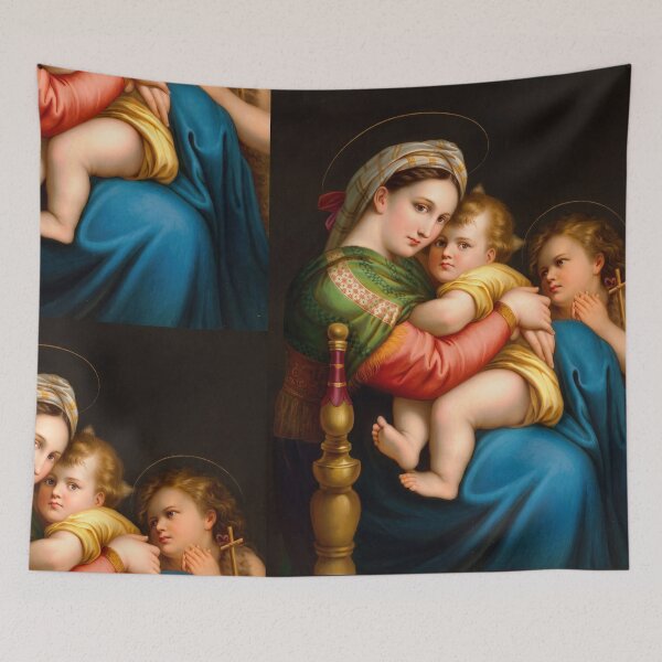Item preview, Madonna of the Chair with Infant Saints designed and sold by artofuniverse.