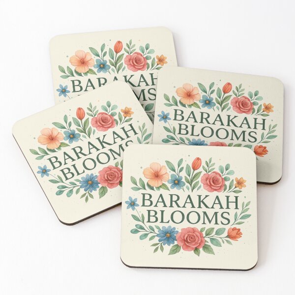 Item preview, Barakah Blooms - Classic Watercolor Floral Wreath Logo designed and sold by D-Islamic.