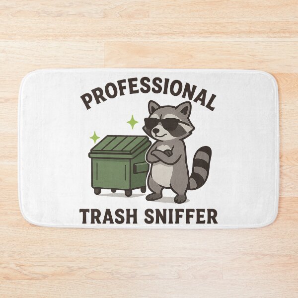 Item preview, Professional Trash Sniffer Funny Raccoon Trash Panda Sticker designed and sold by QCena.