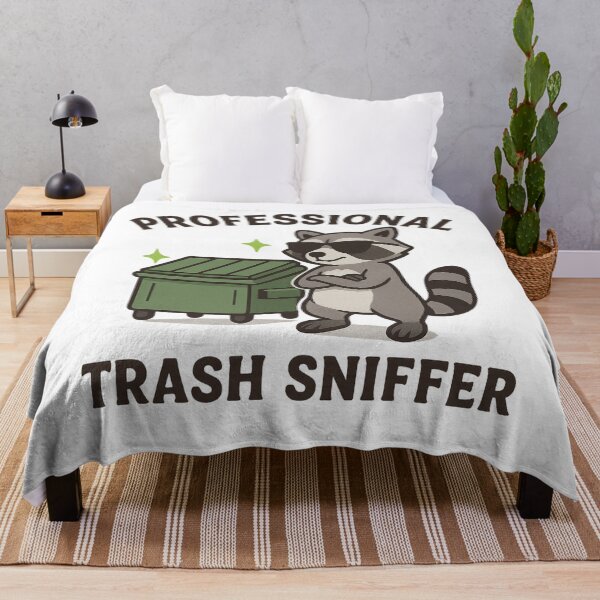 Item preview, Professional Trash Sniffer Funny Raccoon Trash Panda Sticker designed and sold by QCena.