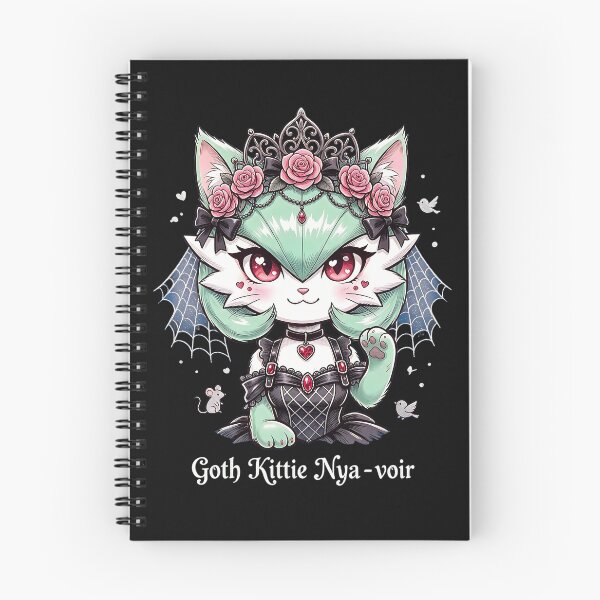 Item preview, Goth Kittie Nya-voir: Elegant Dark Queen designed and sold by CuteKats.