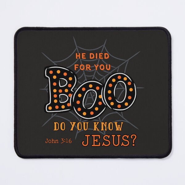 Item preview, Christian Halloween Spider Web Boo Know Jesus Saves Holy Spirit Spooky Season Christian Fall Bible designed and sold by Forevermore.