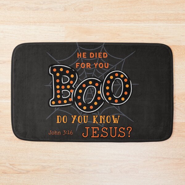 Item preview, Christian Halloween Spider Web Boo Know Jesus Saves Holy Spirit Spooky Season Christian Fall Bible designed and sold by Forevermore.
