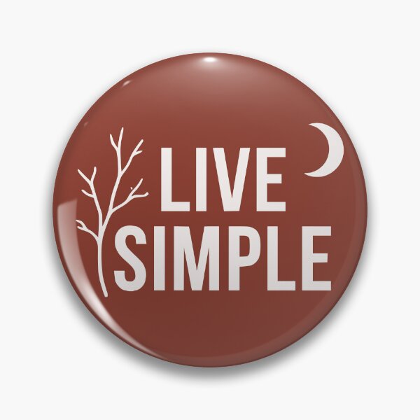 Item preview, Live Simple Minimalist Nature Moon & Tree Branch (Cream Text) designed and sold by RetroNeon.