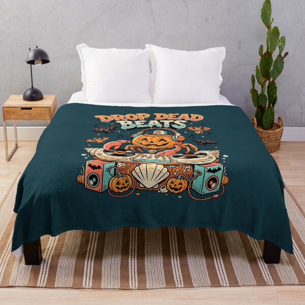Item preview, "Drop Dead Beats" Pumpkin Crab DJ − Halloween Coastal Music Design designed and sold by Sea Gem.