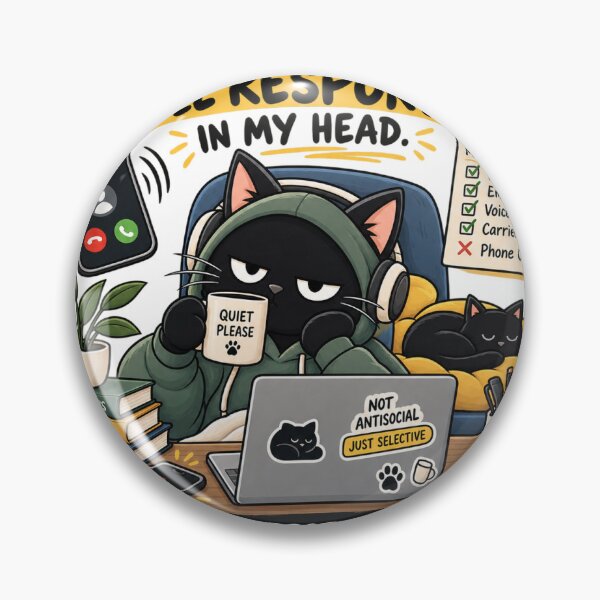Item preview, Phone Calls? I'll Respond In My Head designed and sold by Social Battery Co..